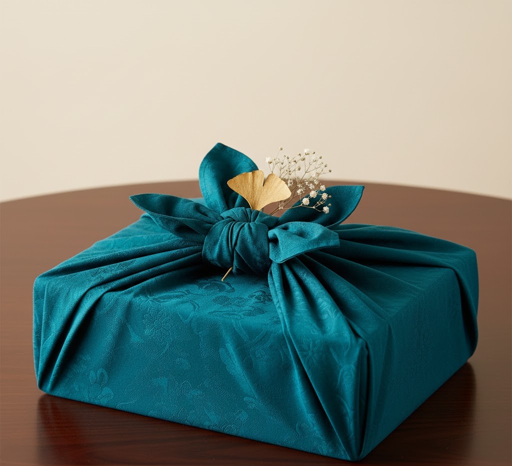 Japanese furoshiki wrapping technique